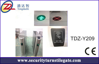 바코드 표 체계 박물관을 위한 양지향성 플랩 장벽 문 RFID 십자형 회전식 문