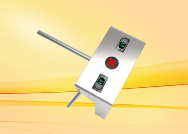 지문 + RFID 독자와 가진 지적인 스테인리스 수직 삼각 십자형 회전식 문 절반 고도